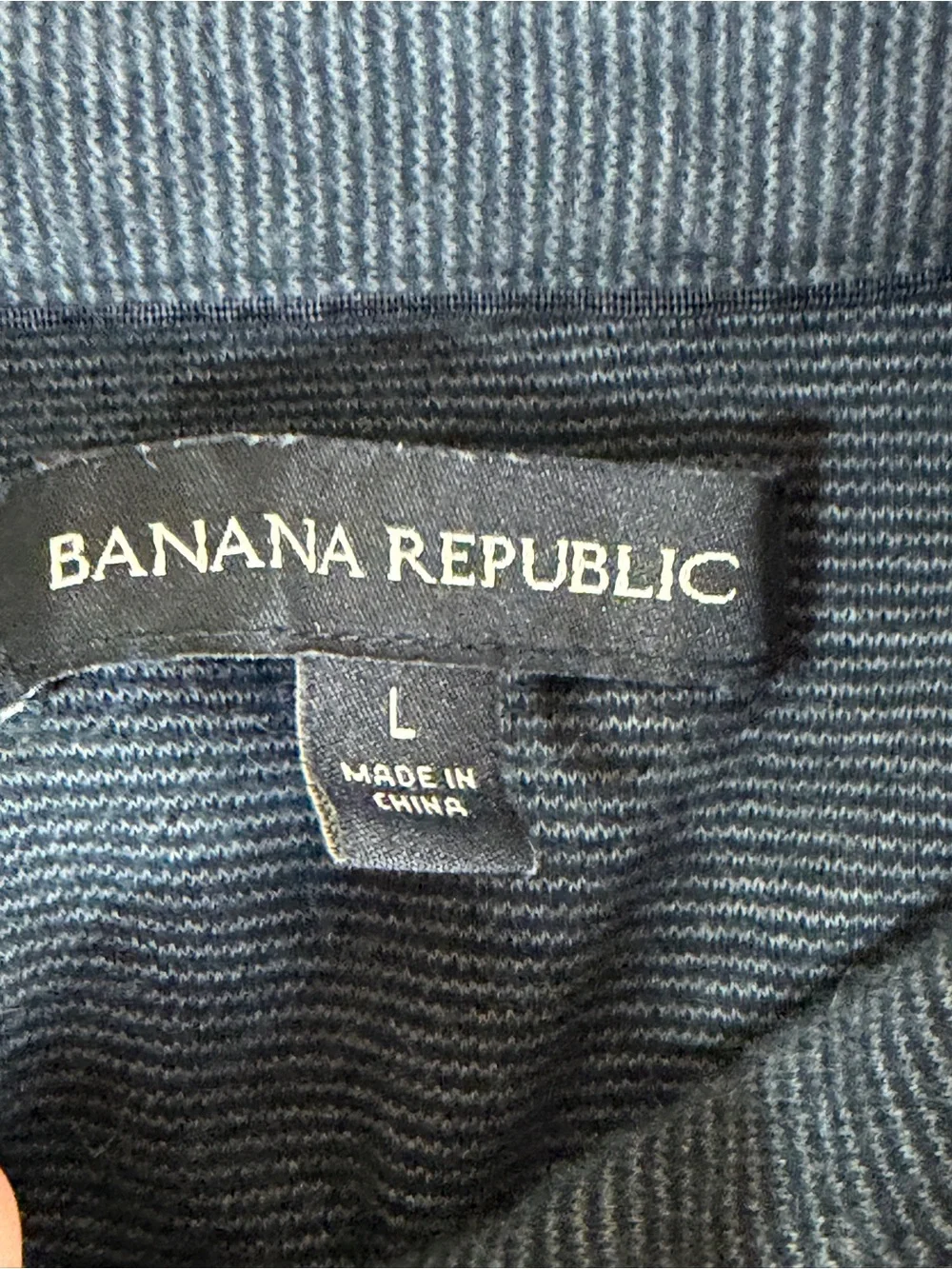Banana Republic‎ Men's Charcoal Microstripe Polo